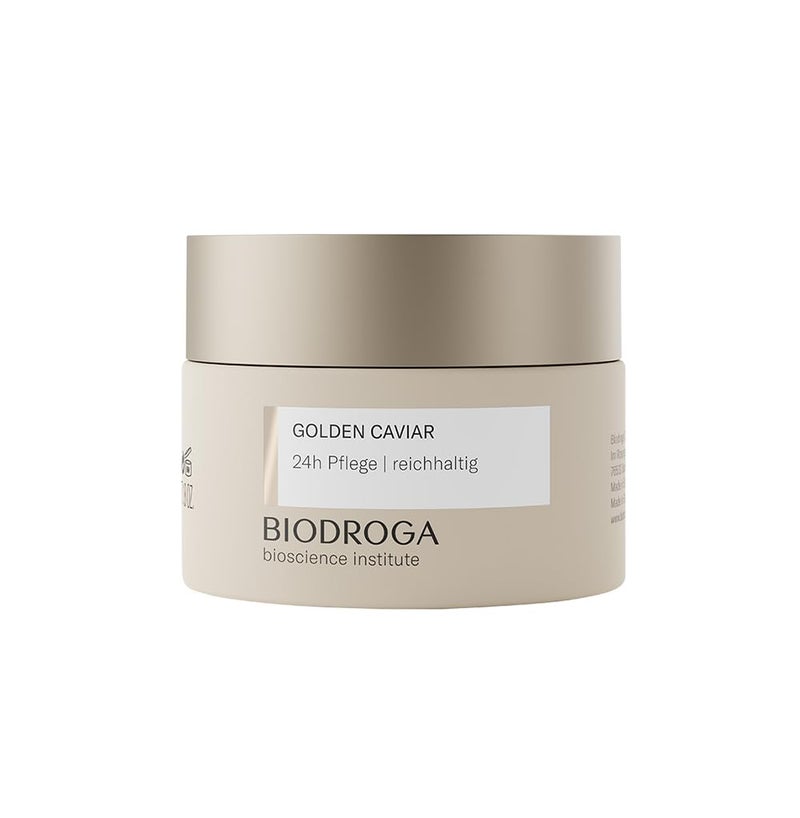 Biodroga Bioscience Institute  Golden Caviar 24h Care Rich 50 ml  Luxurious Skin Care from the Black Forest for Dry and Demanding Skin  Nourishing Moisturising Skin Care