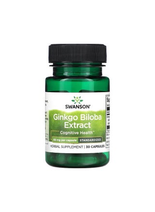 Ginkgo Biloba Extract, Standardized, 60 mg, 30 Capsules - pzsku/Z45B23261655DE1D6F08FZ/45/_/1699831015/c07bf342-fee1-4b9c-b743-93d9f357075f