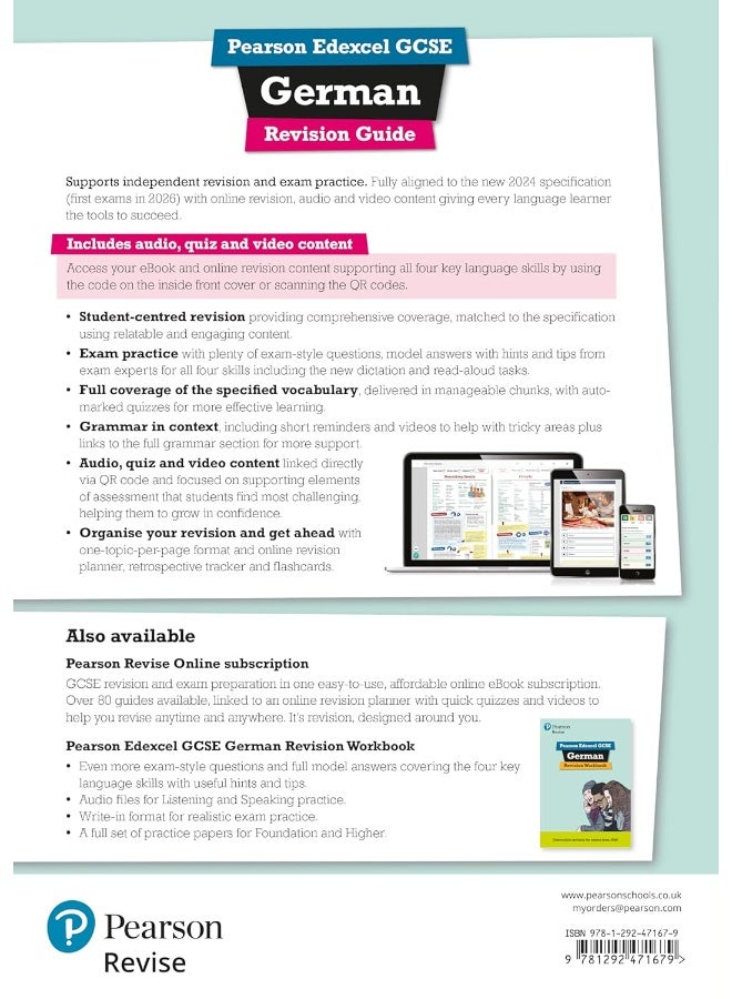 Pearson Revise Edexcel GCSE German Revision Guide incl. audio, quiz & video - for 2026, 2027 exams (Pearson Revise) - Image 2