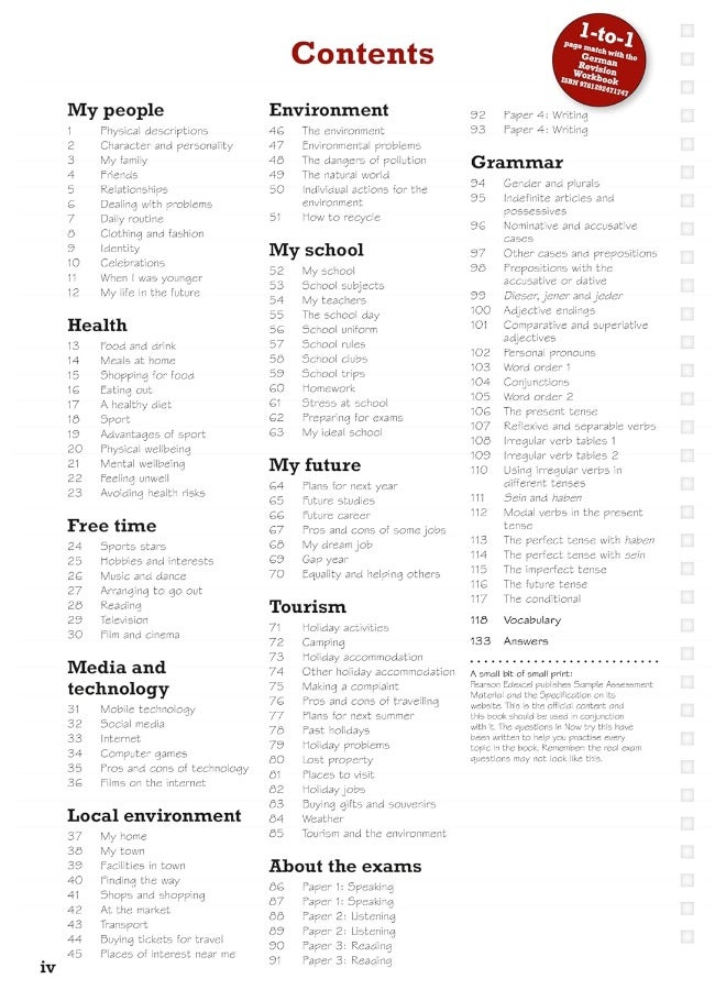 Pearson Revise Edexcel GCSE German Revision Guide incl. audio, quiz & video - for 2026, 2027 exams (Pearson Revise) - Image 5