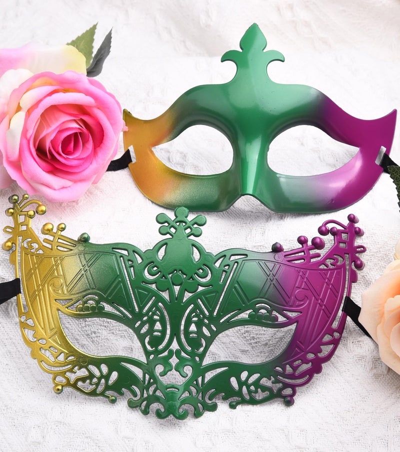 FEQO 32 Pieces Masquerade Masks Vintage Antique Venetian Masks Masquerade Party Mask Canival Festival - Image 3