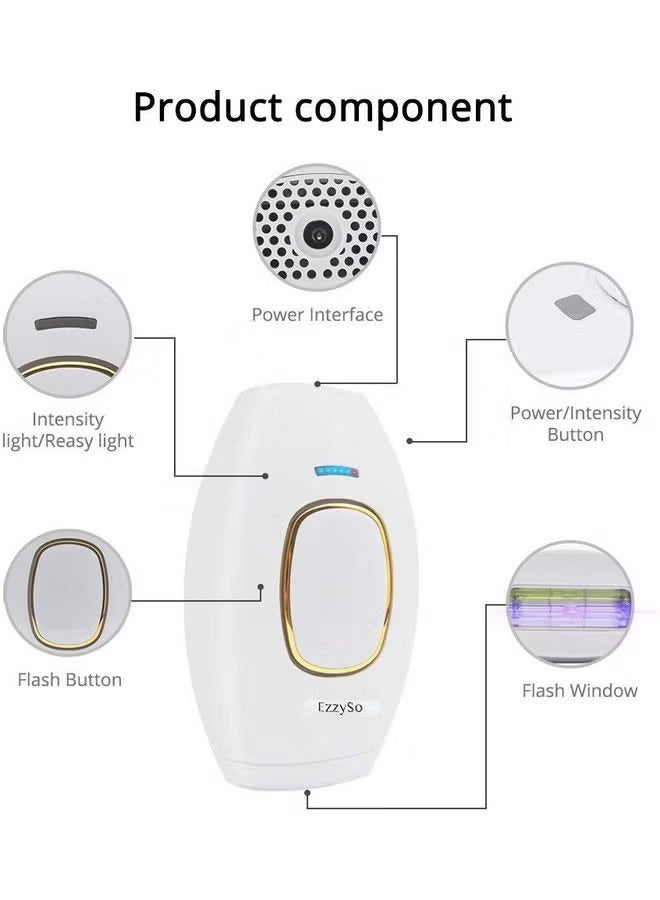 EzzySo IPL Intelligent Laser Hair Removal System White 595grams - Image 2