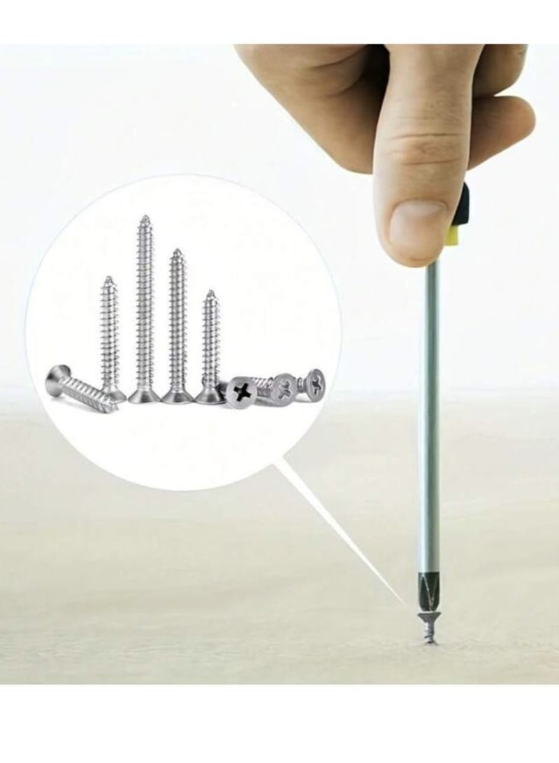 620pcs M2 M3 M4 Self Tapping Screws Set Kit, Fastener Screw Set, Wood Tooth Lock Nuts Screws Set - Image 5