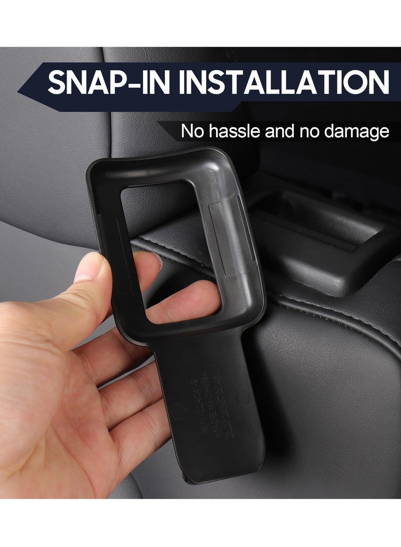 Excefore Seat Belt Guide Holder for Tesla Model Y, ABS Backseat Seat Belt Organizer, Automotive Interior Accessories Compatible with Tesla Model Y 2021 2022 2023 (2 Pack, Black) - Image 5