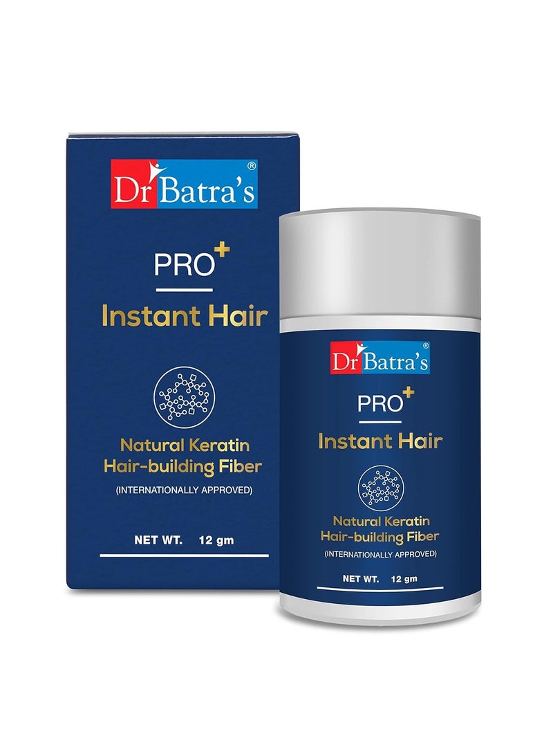 Dr Batra's Pro Instant Hair Natural Keratin Hair Building fibre Internationally Approved Black Hair fiber for thin Fine hair 12 GM - Image 4