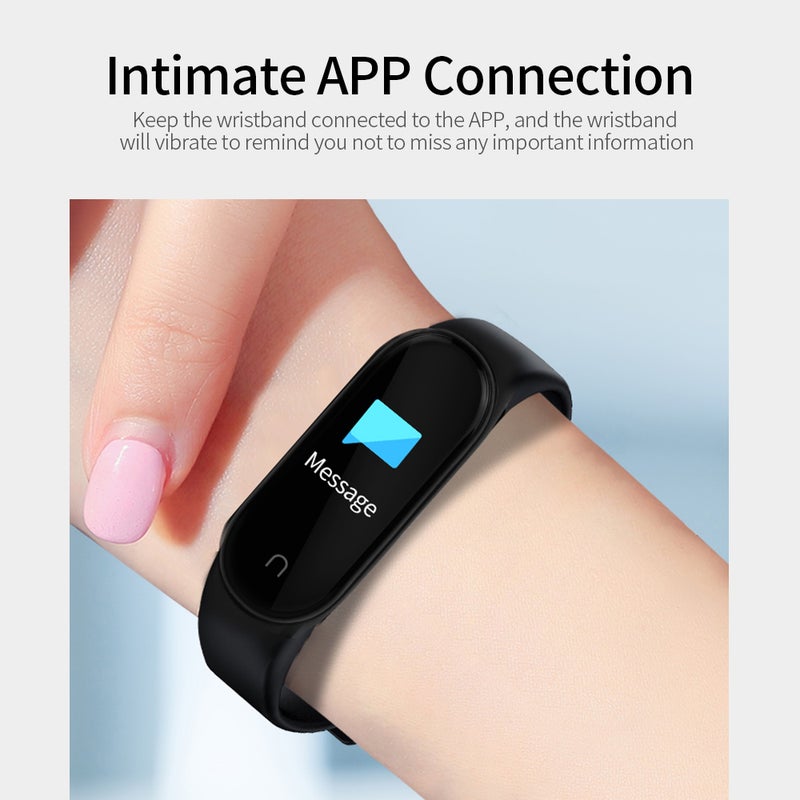 Sports Bracelet Intelligent Movement Heart Rate & Sleep Monitoring Calorie Consumption Alarm Clock BT Connection 0.96in Blue - Image 5