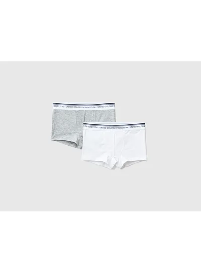 UNITED COLORS OF BENETTON Two Boxers In Stretch Cotton
