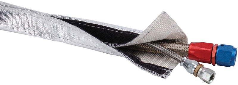 Design Engineering 010457 Heat Shroud 1/2" - 3/4" I.D. x 3ft Aluminized Sleeving for Ultimate Hi-Temp Protection (with Hook and Loop Closure) - Image 5