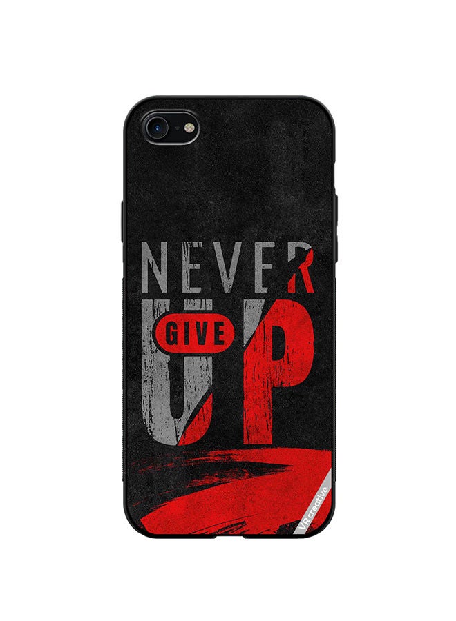 VR CREATIVE Protective Case Cover For Apple iPhone SE (2022) Never Give Up Design Multicolour - Image 1
