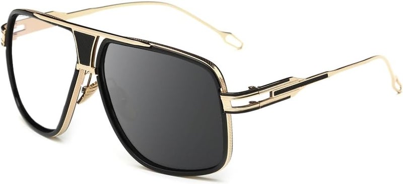 GOBIGER Aviator Sunglasses for Men 100% UV Protection Goggle Alloy Frame with Case - Image 1