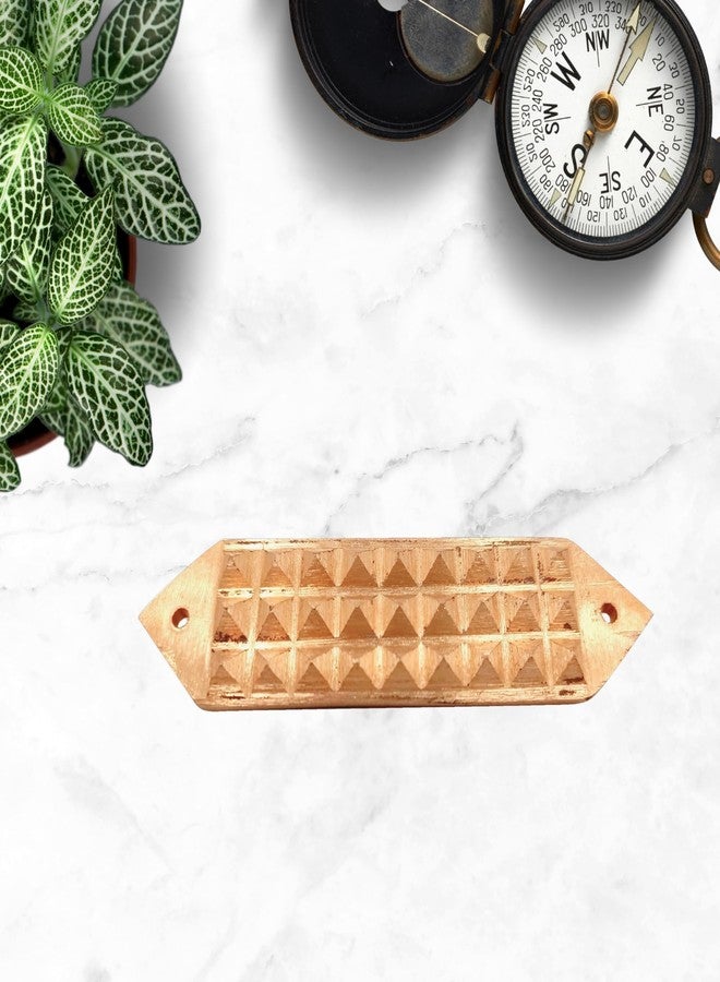 Plus Value Copper Pyramid Strip Divider Vastu Patti for Vastu Space Division & Virtual Division Toilet, Plot, Extention Vaastu Remedies Product (Set of 3pcs) - Image 4