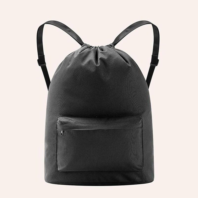 Large Capacity Water Resistant Oxford Cloth Drawstring Backpack for Gym Sports Travel - Image 4