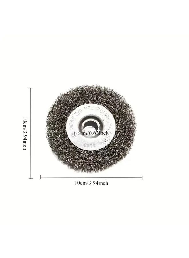 2 Pcs Fine Wire Brush 3.94 Inch for Grinder Drill Polishing Rust Removal - Image 2