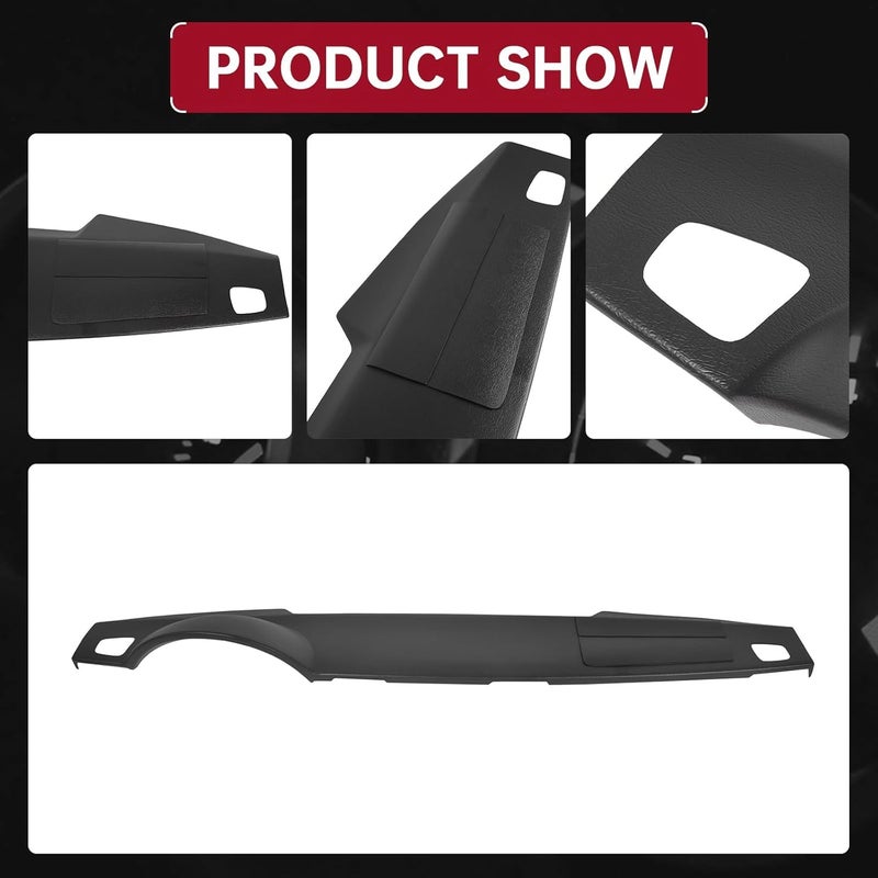 HECASA Dash Cover for 2005-2009 Land Rover Range Rover LR3 HSE SE Sport Supercharged - ABS Plastic Black - Image 4