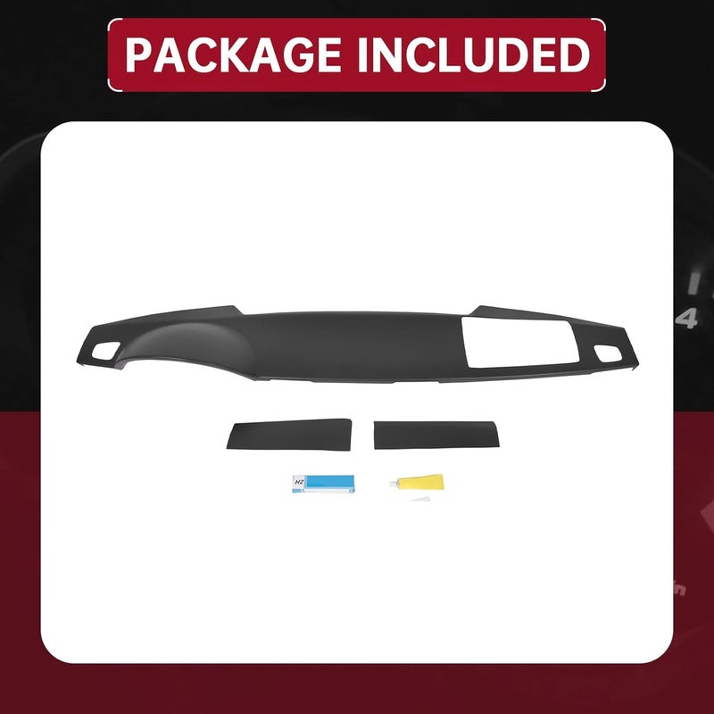 HECASA Dash Cover for 2005-2009 Land Rover Range Rover LR3 HSE SE Sport Supercharged - ABS Plastic Black - Image 5