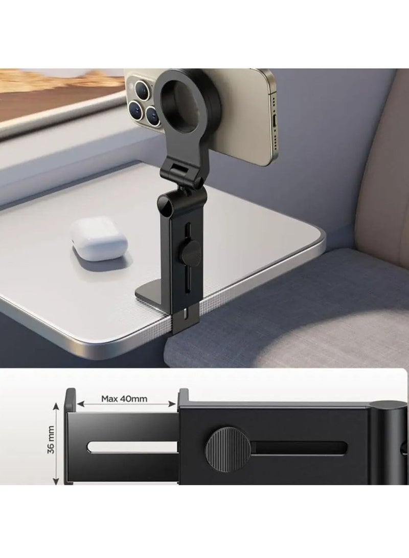 TIGER Magnetic Car & Airplane Phone Mount for iPhone 16 Pro Max – 360° Rotation, Universal Holder | Flexible Travel Essentials, Hands-Free Design for Easy Use in Car & Airplane - Image 3