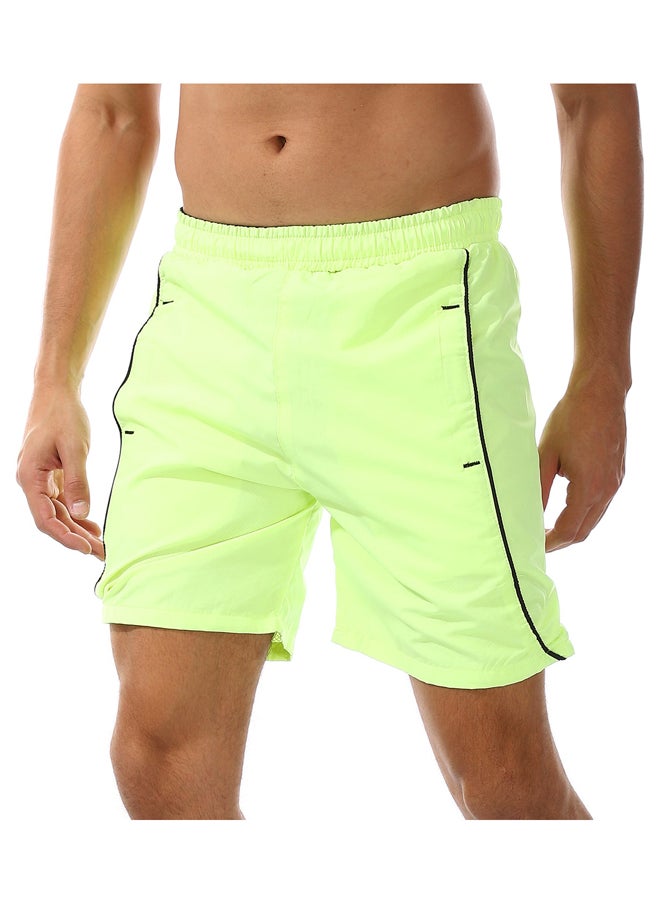 Andora - Elastic Waist Polyester Swim Short _Lemon - Image 1