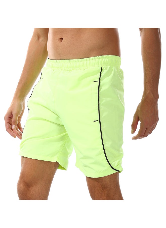 Andora - Elastic Waist Polyester Swim Short _Lemon - Image 1