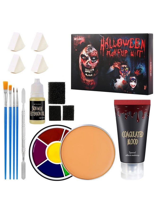 ecofavor - Zombie Makeup Kit Scar Wax Sfx Halloween Makeup Kit Professional Special Effects Makeup Kits For Bruise Zombiesvampires Woundsmonster Cosplay And Theatrical Stage Sfx Makeup Supplies Kit Bulk… - Image 1