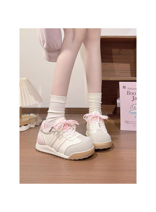 Humanity Renben Lightweight Soft Sole German Training Shoes Women  Spring Autumn New Original Versatile Flat Cute White Shoes Women Trend - Image 2