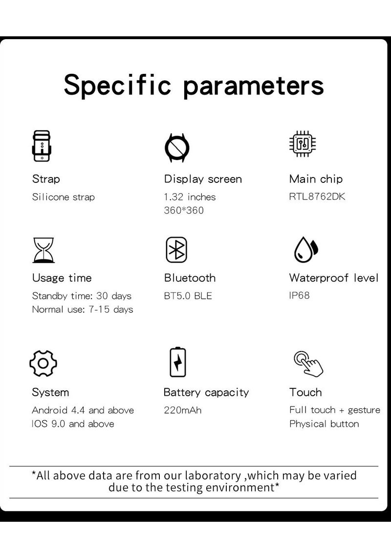 GULFLINK Smart Watch for Android and iOS Phones Compatible iPhone Samsung - Image 4