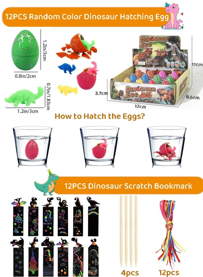 KINGMAZI Dinosaur Party Favors For 12 Kids, Dinosaur Birthday Party Supplies, Dinosaur Goodie Bags for Boys Girls Birthday, Dinosaur Gifts Bags Fillers Pinata Stuffers, Dinosaur Themed Party Toys - Image 4