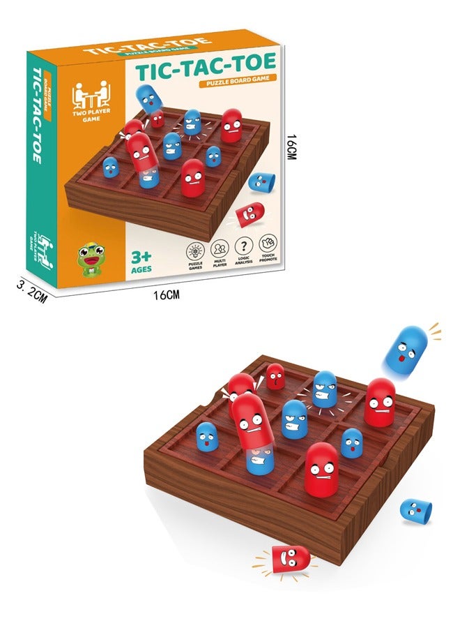 Tic-Tac-Toe Parent-child Early Education and Leisure and Entertainment Family Interactive Board Game，Tic Tac Toe Game Children's Educational Puzzle Game Toys ﻿ - Image 1