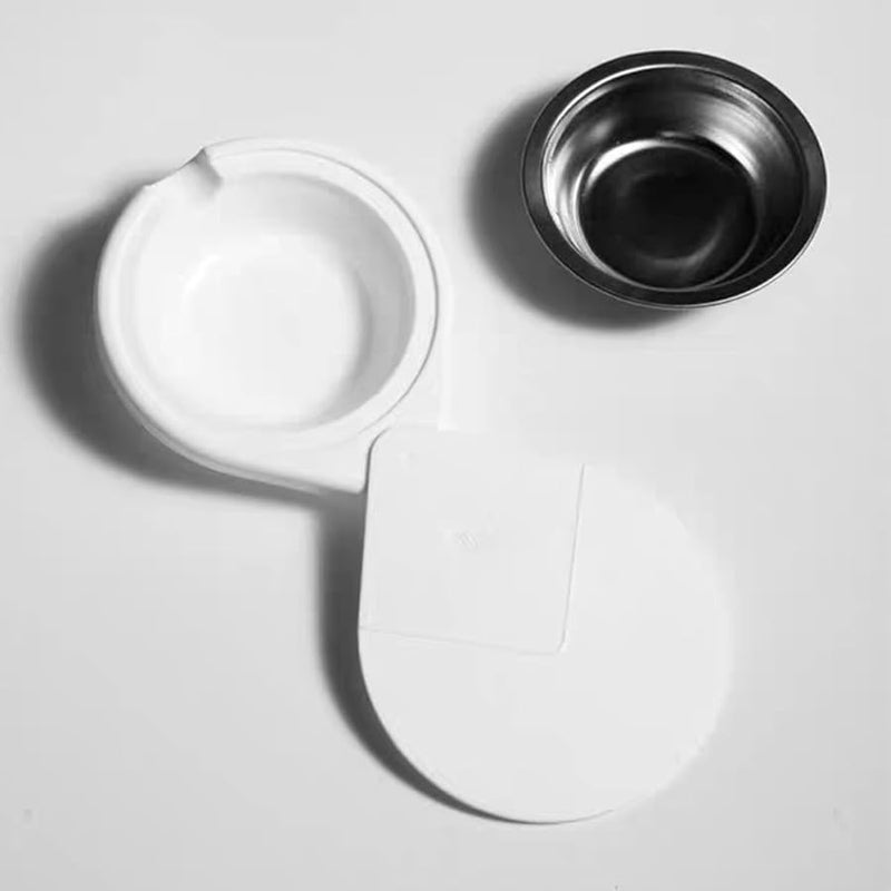 حاوية سجائر مخفية من الفولاذ المقاوم للصدأ قابلة للدوران والفصل مثبتة على المكتب مقاومة للرياح باللون الأبيض - Image 5