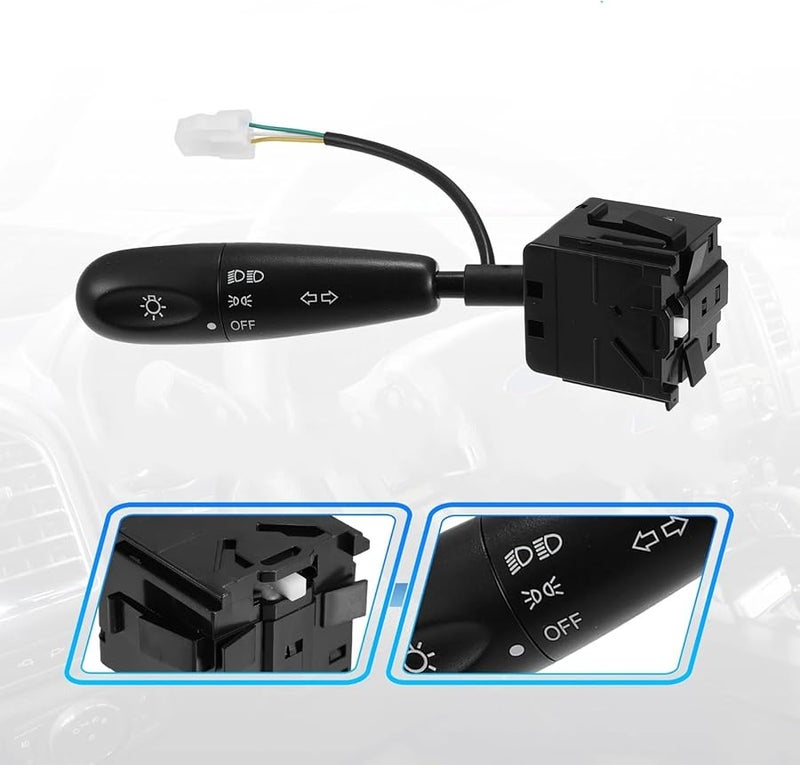 مفتاح إشارة الانعطاف مع مثبت السرعة المتوافق مع شيفروليه سبارك 2000-2004 رقم القطعة 96314332 - Image 3