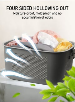 URbazaar 26L Large Laundry Basket bag Dirty Clothes Basket laundry hamper with handles Toys Storage Bucket Durable for Bathroom,Bedroom,Balcony,Bathroom,Living Room  - Image 5