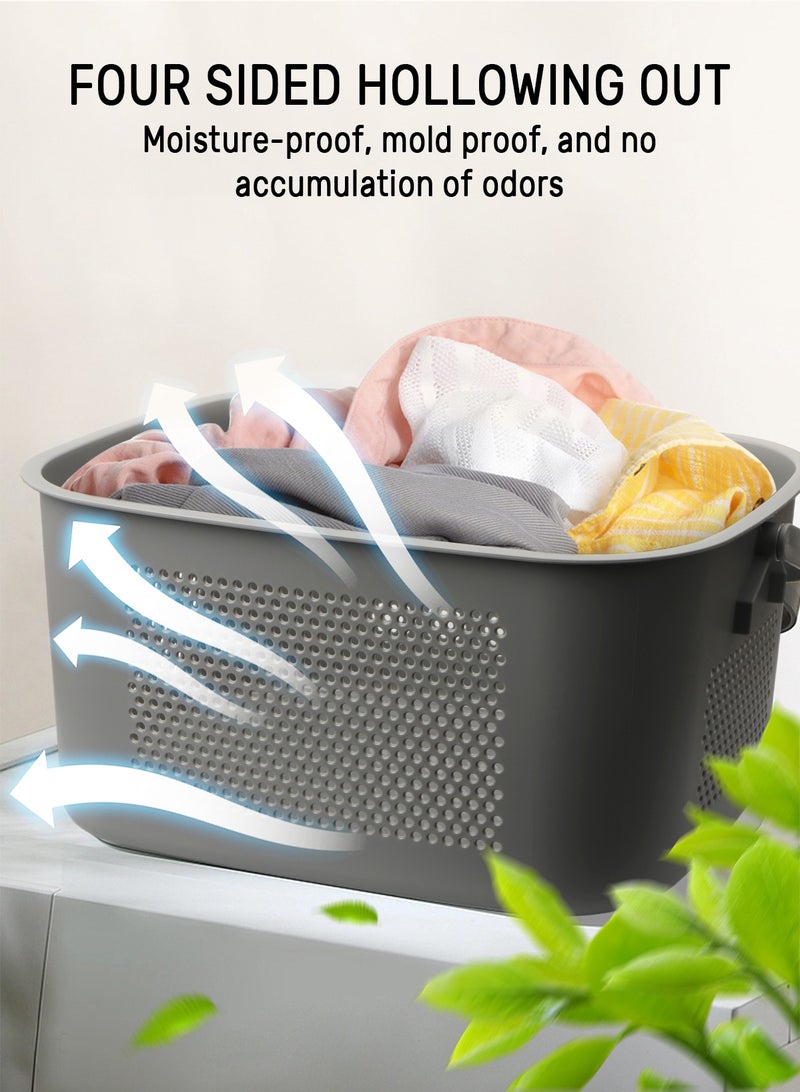 URbazaar 26L Large Laundry Basket bag Dirty Clothes Basket laundry hamper with handles Toys Storage Bucket Durable for Bathroom,Bedroom,Balcony,Bathroom,Living Room  - Image 5