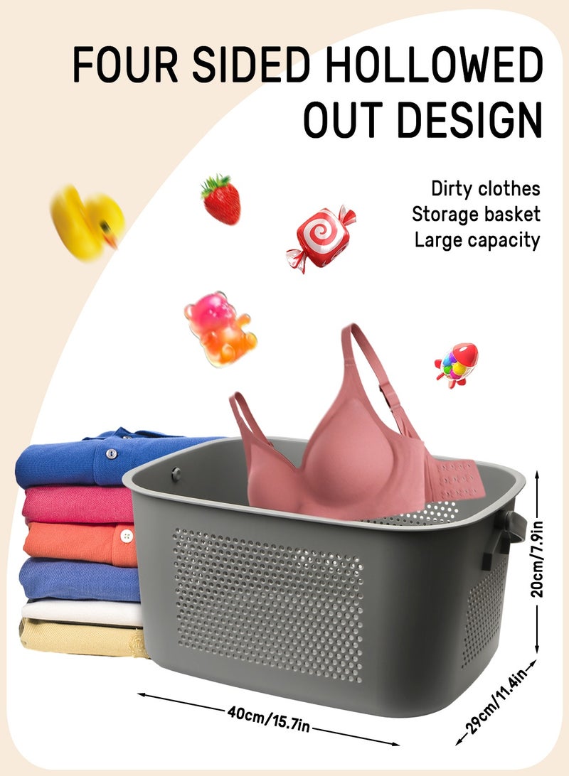 URbazaar 26L Large Laundry Basket bag Dirty Clothes Basket laundry hamper with handles Toys Storage Bucket Durable for Bathroom,Bedroom,Balcony,Bathroom,Living Room  - Image 3