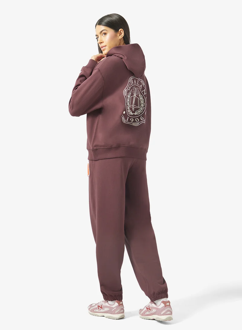 New Balance CHERRY LEATHER (YLR) Varsity Oversized Hoodie for Women | Best Price UAE