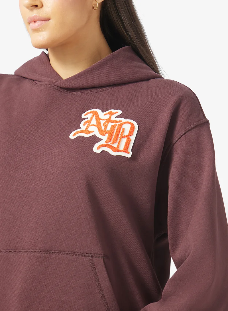New Balance CHERRY LEATHER (YLR) Varsity Oversized Hoodie for Women | Best Price UAE