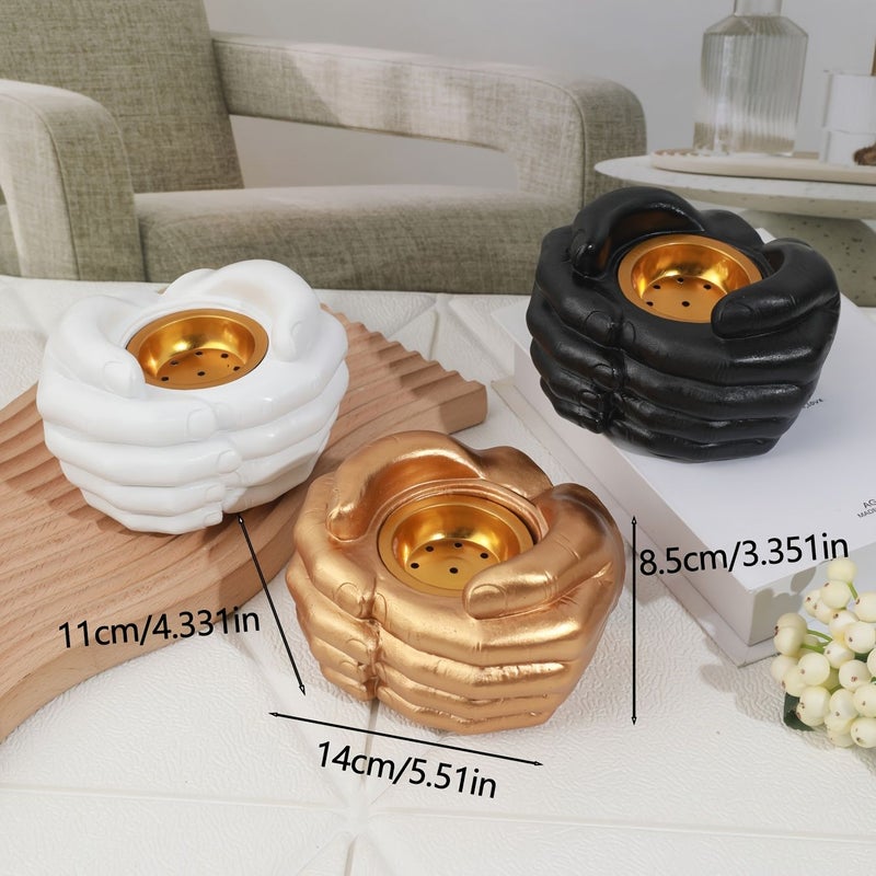 1pc Black Multi Functional Incense Holder Ornament for Home Entryway Wedding Decoration Suitable for Valentine Eid Al Fitr Thanksgiving New Year Mother Father Day - Image 3