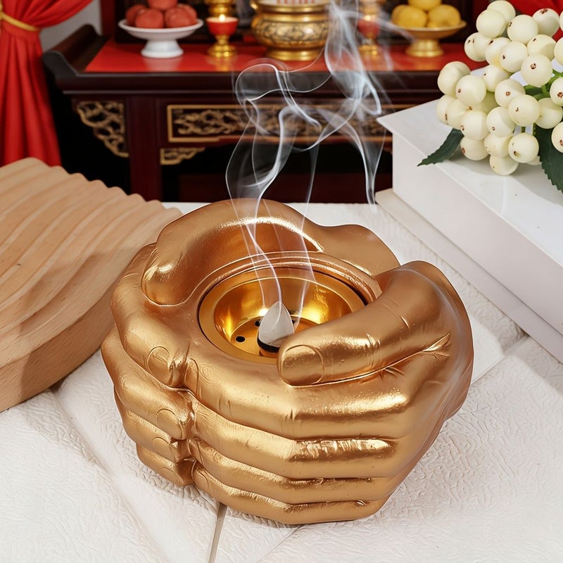 1pc Black Multi Functional Incense Holder Ornament for Home Entryway Wedding Decoration Suitable for Valentine Eid Al Fitr Thanksgiving New Year Mother Father Day - Image 4