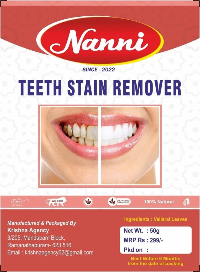 Nanni - Herbal Teeth Stain Remover | Tobacco Stain Remover | Freshens Laugh by Herbal - Image 2