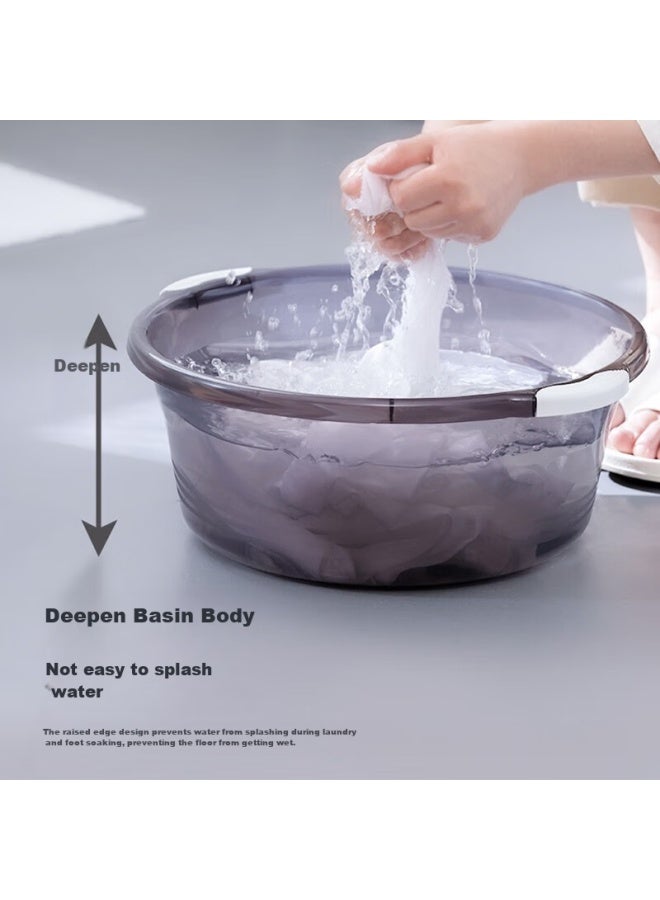 Chahua Large 32cm Single Washing Basin, Foot Bath, Laundry Basin, Thick Plastic Basin, Foot Soaking Basin, Vegetable Washing Basi - Image 5