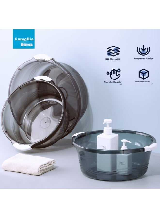 Chahua Large 32cm Single Washing Basin, Foot Bath, Laundry Basin, Thick Plastic Basin, Foot Soaking Basin, Vegetable Washing Basi - Image 4