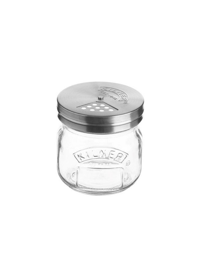 Kilner Glass Storage Jar with Shaker, 250ML, Transparent - Image 1