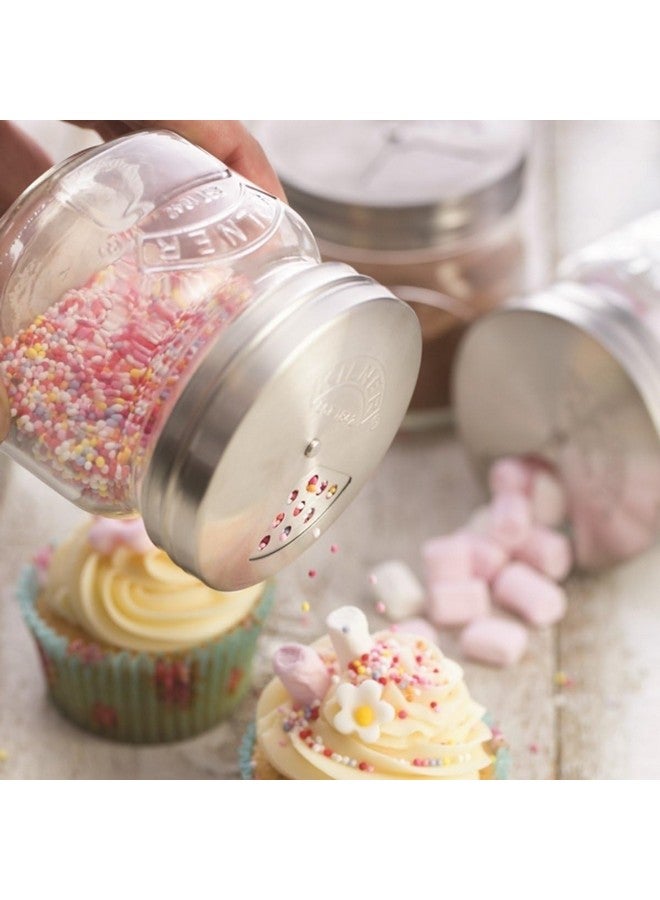 Kilner Glass Storage Jar with Shaker, 250ML, Transparent - Image 3