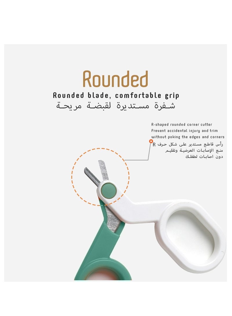 لوكو مجموعة العناية بأظافر الأطفال 5 في 1 من لوكو، مقص أظافر للأطفال، مقص، ملعقة تنظيف الأذن، ملقط، مبرد أظافر، مجموعة مانيكير للأطفال حديثي الولادة والأطفال الصغار والرضع - Image 3