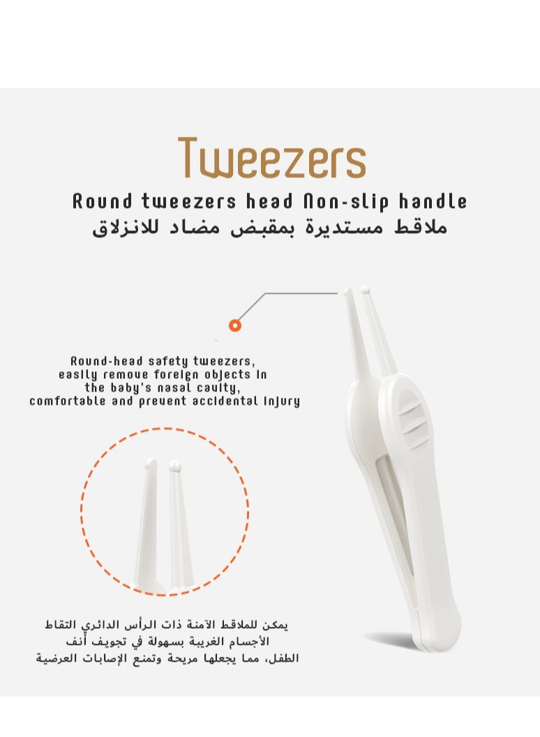 لوكو مجموعة العناية بأظافر الأطفال 5 في 1 من لوكو، مقص أظافر للأطفال، مقص، ملعقة تنظيف الأذن، ملقط، مبرد أظافر، مجموعة مانيكير للأطفال حديثي الولادة والأطفال الصغار والرضع - Image 5