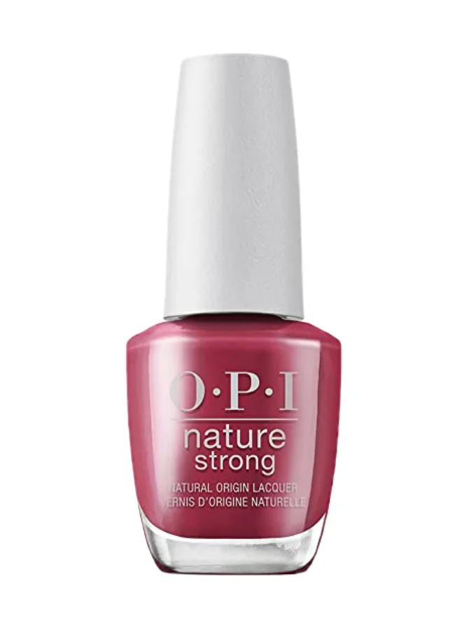 أو بي آي طلاء أظافر نيتشر سترونج - جيف أ جارنت، أحمر، ١٥ مل