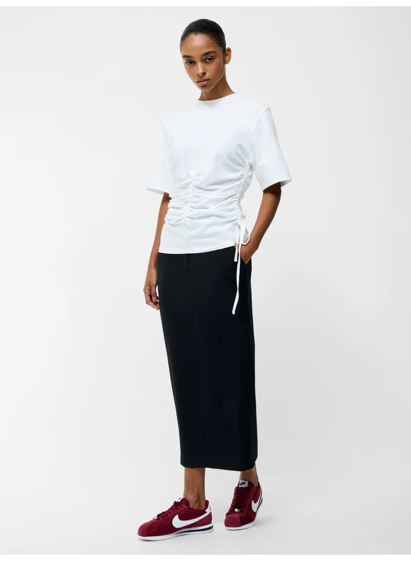 French Connection Rallie Ruched Drawstring T-Shirt