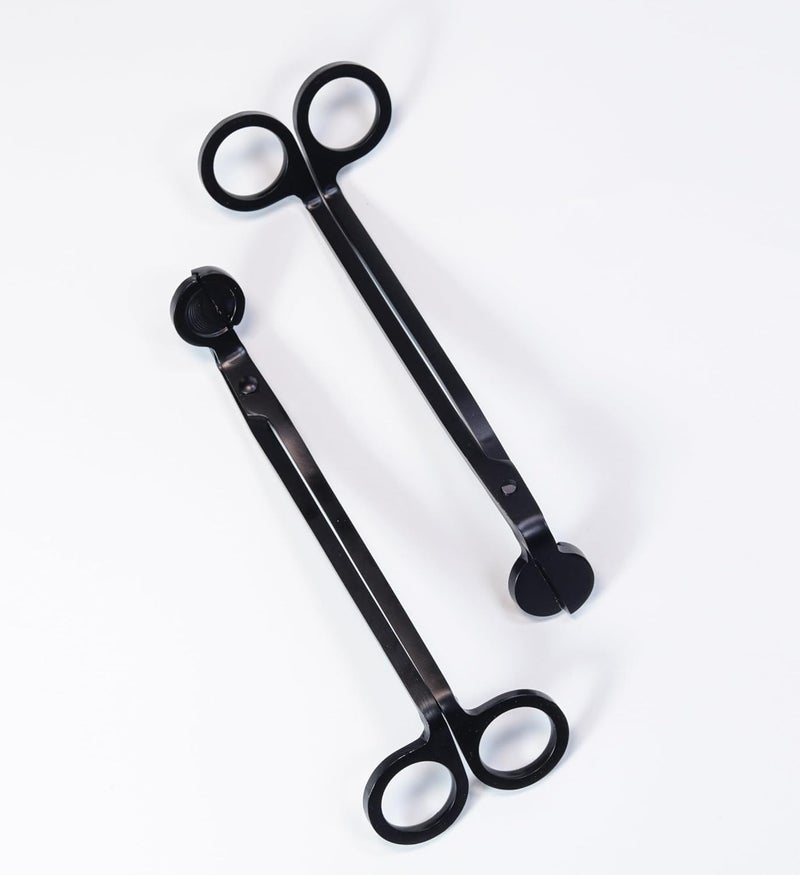 Aroparc Candle Wick Trimmer Cutter, 7 Inch Bulk Wick Candle Accessories, Candle Care Wick Clipper Cutter, Scissors - Black 2PCS - Image 5