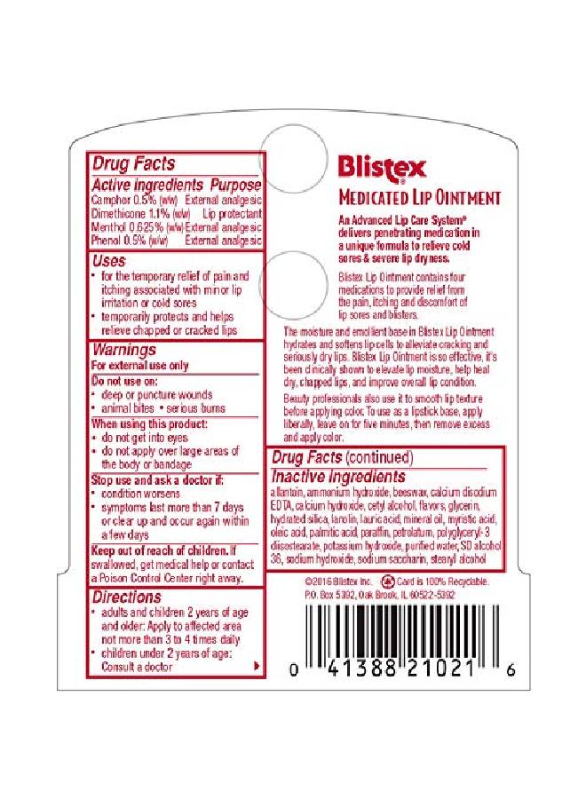 Blistex Medicated Lip Ointment 0.21 Oz. Tube Pack Of 24 - Image 4