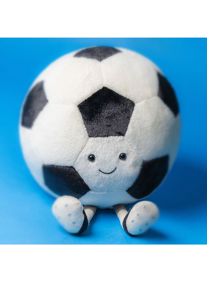 Jellycat Amuseables Sports Football Plush – Soft Stuffed Toy with Cordy Legs, Cute Valentine’s Gift for Kids & Adults, Collectible Jellycat, 21cm - Image 2