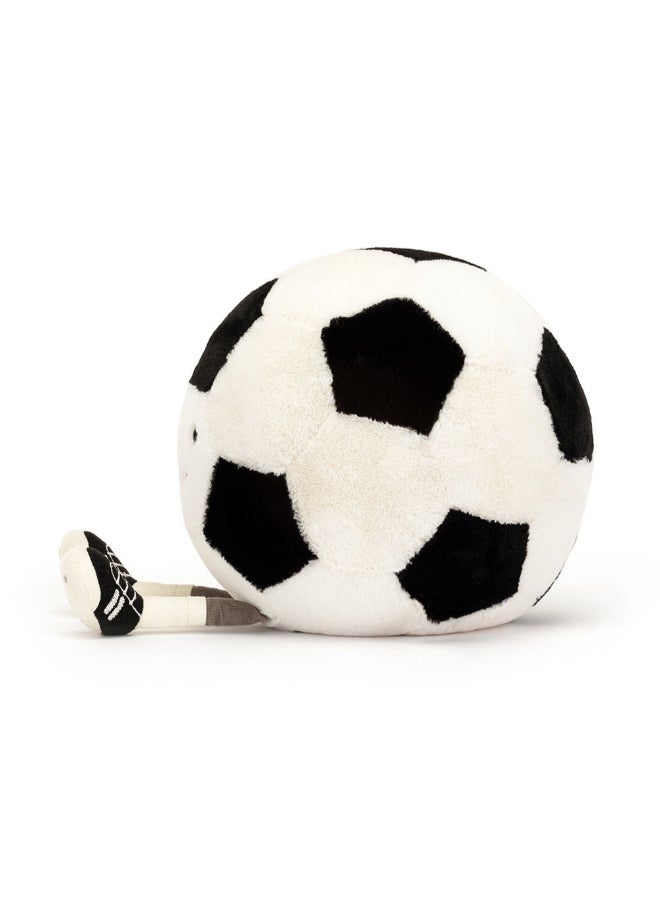 Jellycat Amuseables Sports Football Plush – Soft Stuffed Toy with Cordy Legs, Cute Valentine’s Gift for Kids & Adults, Collectible Jellycat, 21cm - Image 3