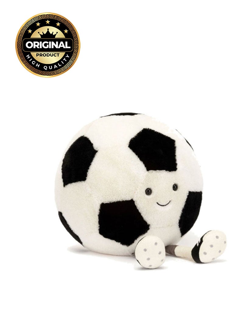 Jellycat Amuseables Sports Football Plush – Soft Stuffed Toy with Cordy Legs, Cute Valentine’s Gift for Kids & Adults, Collectible Jellycat, 21cm - Image 1